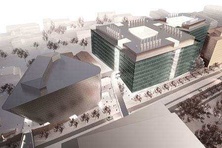 Biomedicum_exterior-2_skiss-Berg-ArkitektkontorArkitektfirmaet-CF-Møller
